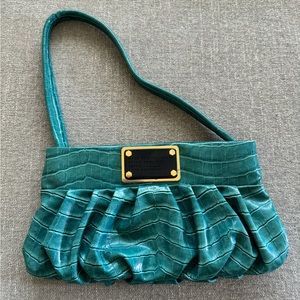Marc by Marc Jacobs turquoise leather shoulder bag